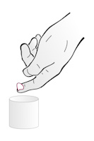 one finger scoop
